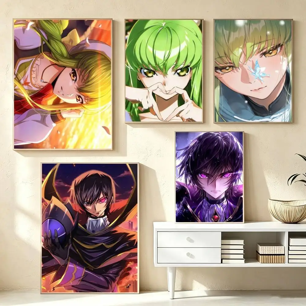 C-Code Geass-ss Poster High Quality Dorm Living Room Aesthetic Wall Decoration Painting Stickers Gift