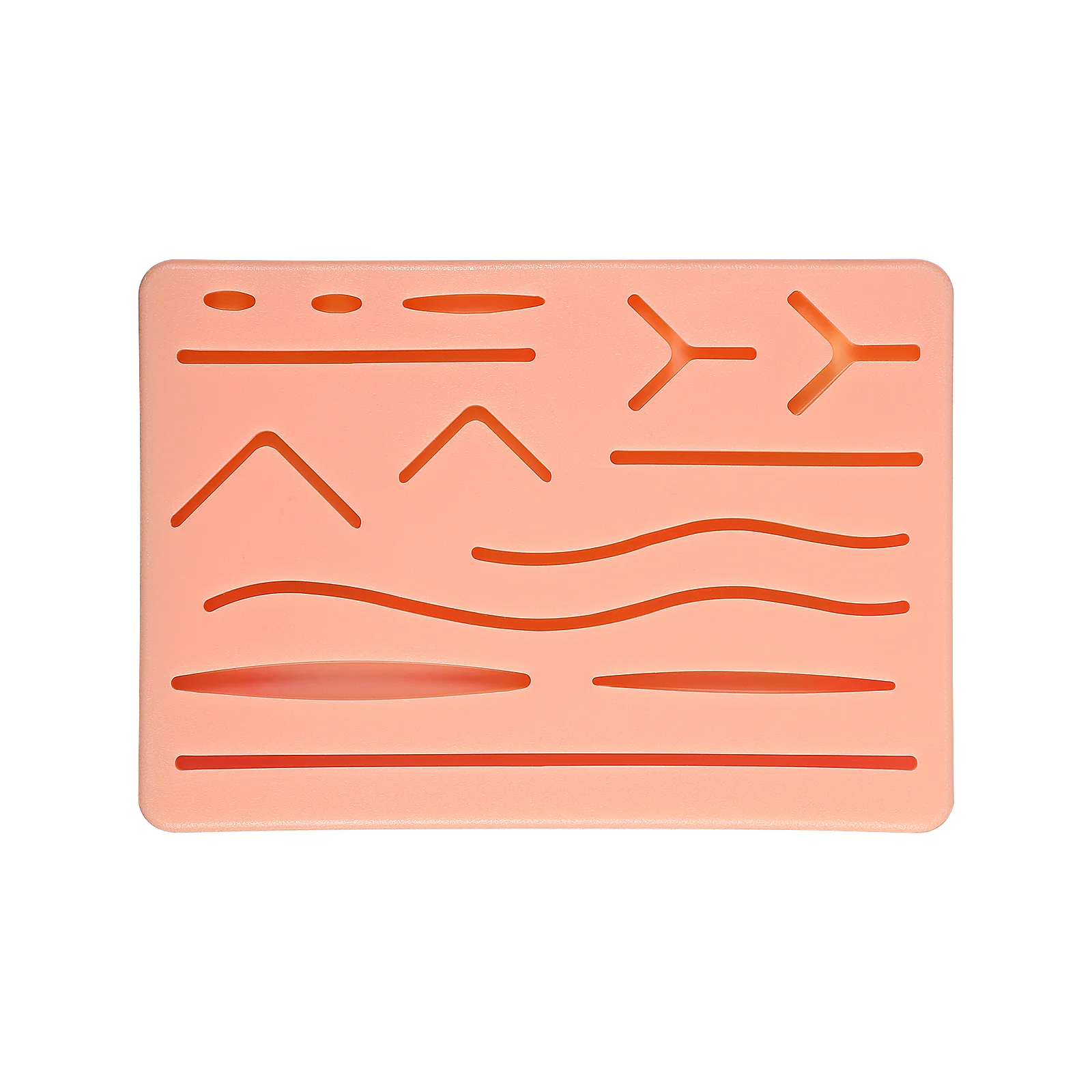 ULTECHNOVO Simulation Suture Training Pad Practicing Suture Module Silicone Pad with Pre-Cut Wounds (Random Style)