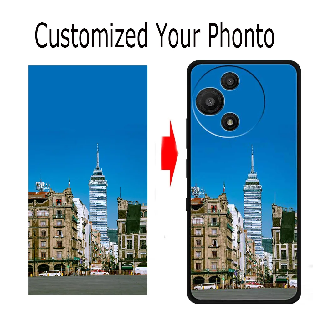 Fundas de Teléfono Personalizadas con Foto para TCL 60 SE NXTpaper 5G 60R 30+ 10 SE 20E 20B 20R 30 20 SE XE, Cubierta de Silicona con Diseño de Imagen y Texto