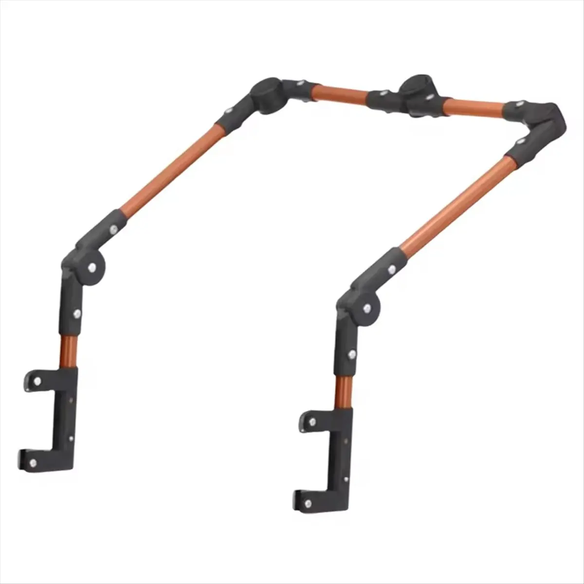 BAAQ Folding Handcart Push Handle Trolley Handle Attachment Removable Foldable Beach Cart Handle Utility Wagon Cart Part