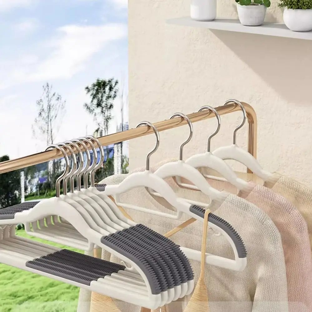 

Space Saving Multi Hanging Clothes Storage Hanger High Quality Anti Slip Cloth Hook Tie Rack Hanger Plastic Clothes Rack Home