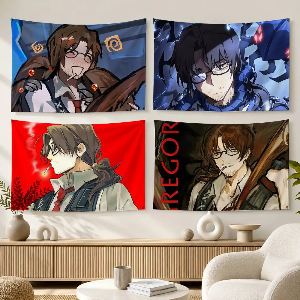 Game Gregor Limbus C-Company  Flags Wall Hanging Background Art Banner for Bedroom Home Outdoor Decor