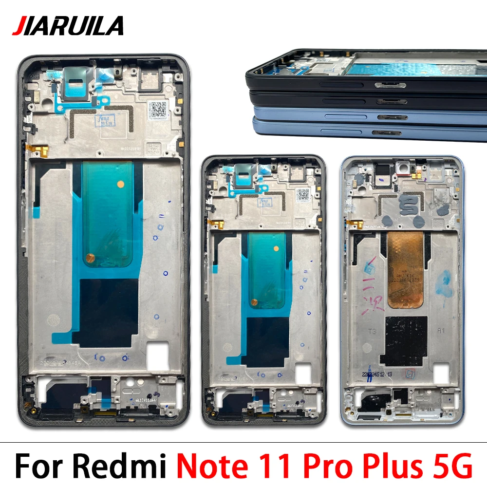 LCD Front Housing Middle Frame Screen Bezel Cover Holder For Xiaomi Redmi Note 9 10S 10 11 Pro Plus 12S 12 Pro 5G 4G