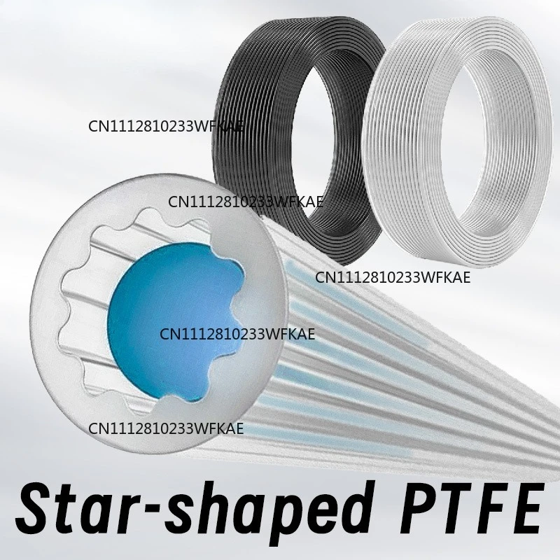 Mellow Star Shaped Japanese Materials PTFE Tube 4mm OD Teflonto Ultra-Smooth Flow DIY 3D Printer For Bambu Lab AMS  Creality