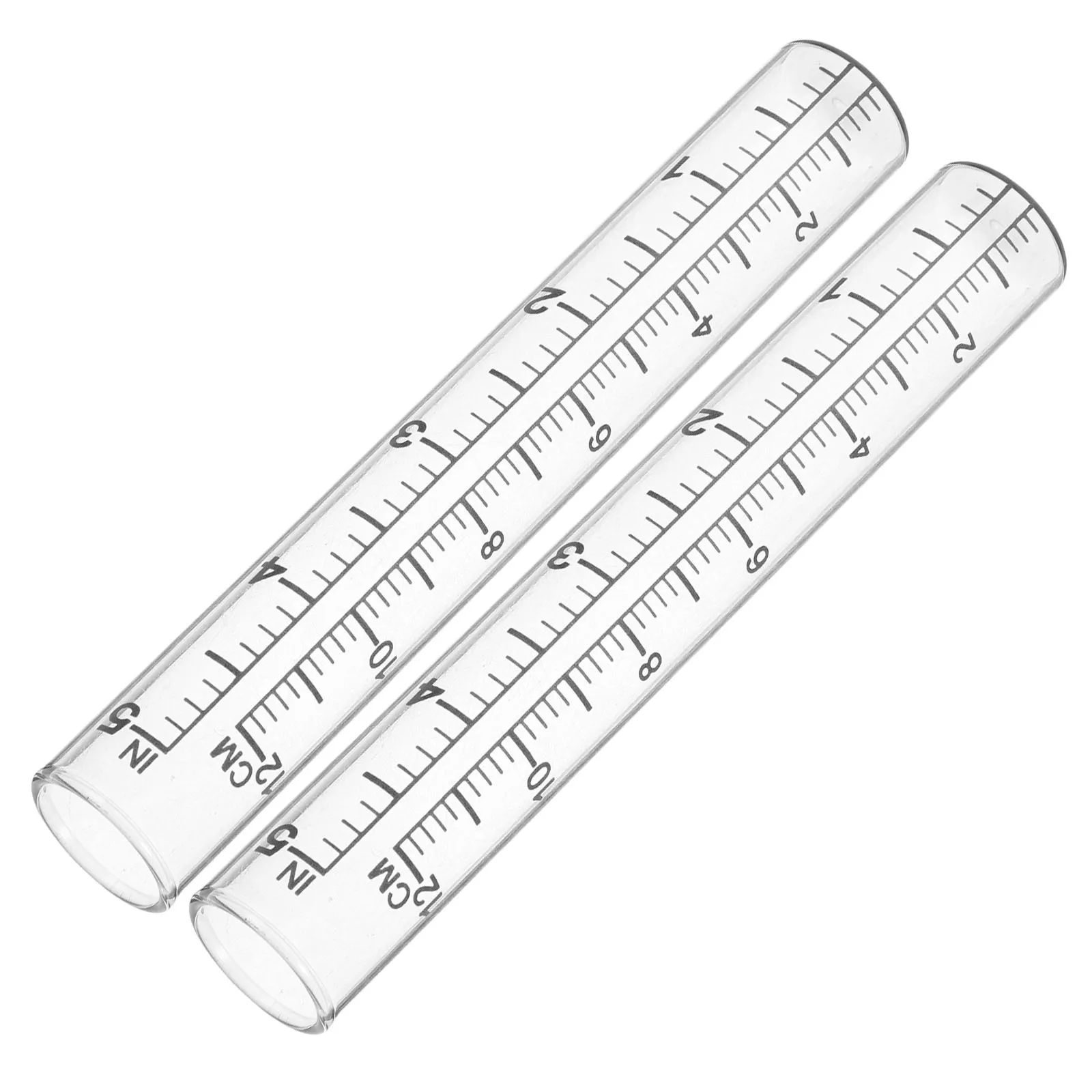 

2Pcs Rain Gauge Replacement Tubes Clear Glass Accurate Measurement for Yard Garden Weather Monitoring Rain Gauge Tube
