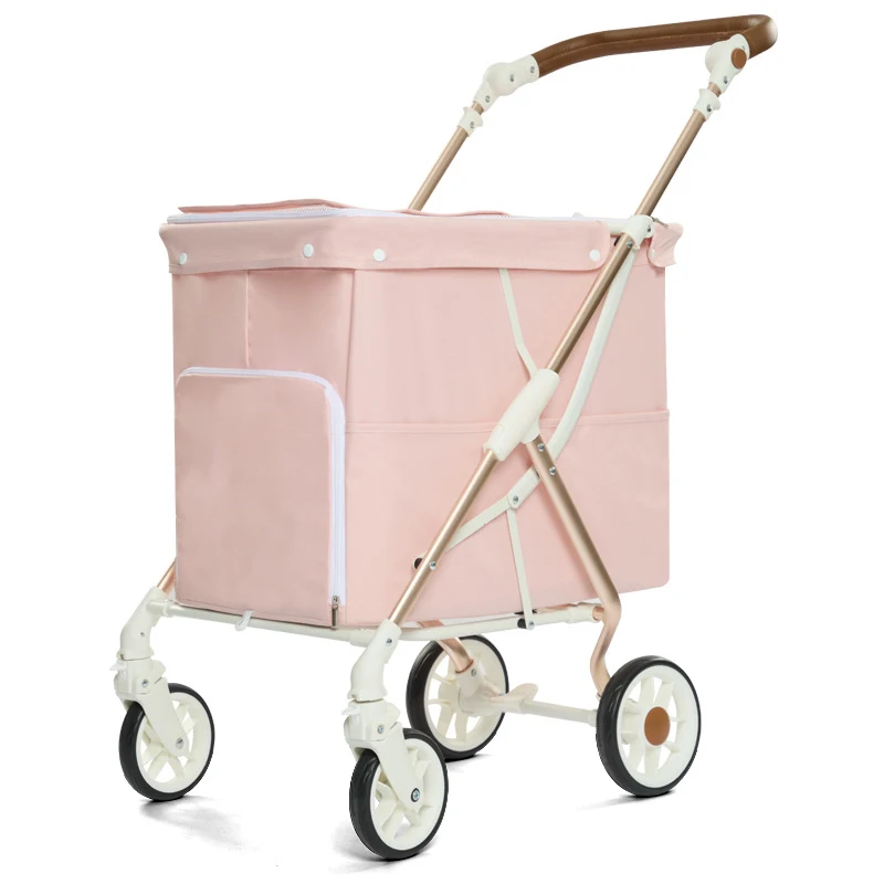 Hello Baby Medium And Large Pet Stroller Within 20Kg Pet Large Space Travel Trolley Multifunctional Pet Stroller