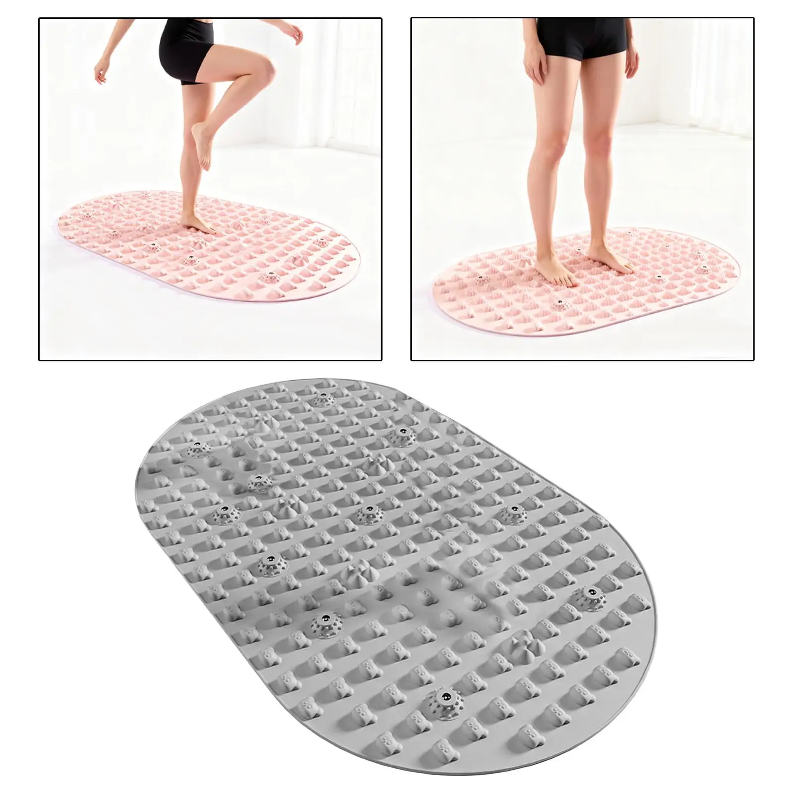 

Foot Acupressure Mat Ergonomic Anti Slip Portable Feet Massage Pad Pressure Point Mat Walking Toe Plate Pad for Standing Working
