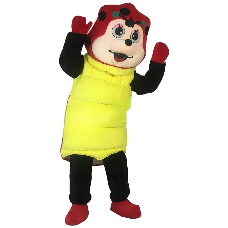 

Seven-star Ladybug Custom Mascot Fursuit Costumes Cartoon Mascot Walking Puppet Animal Costume