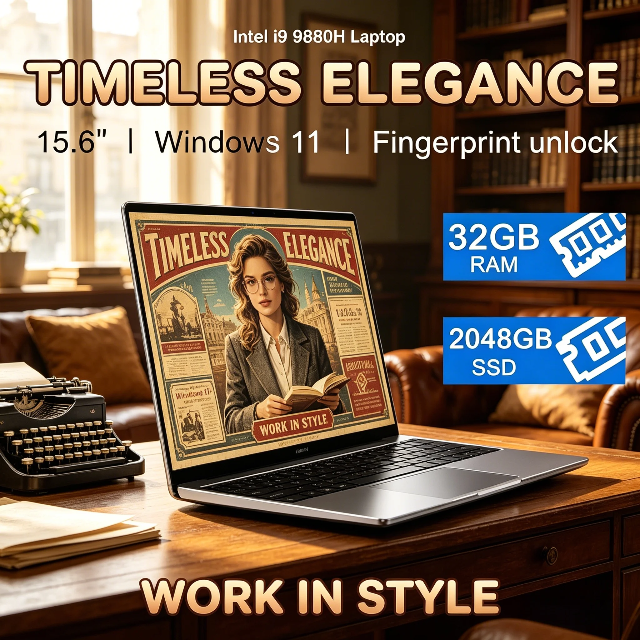 

Premium Wear-resistant Portable Laptop Intel N3700 Chip Smooth Running Student Office Multifunctional Computer