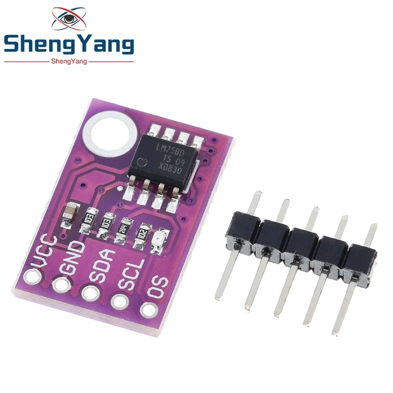 TZT LM75 LM75A Temperature Sensors High Speed I2C Interface High Precision Development Board Module For Arduino