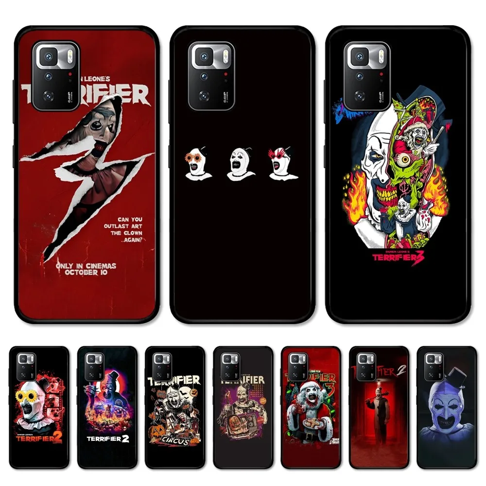 Horror Movie T-Terrifier Phone Case For Redmi Note 4 X 5 A 6 7 8 T 9 9S 10 11 11S 11Epro Poco M3 Pro