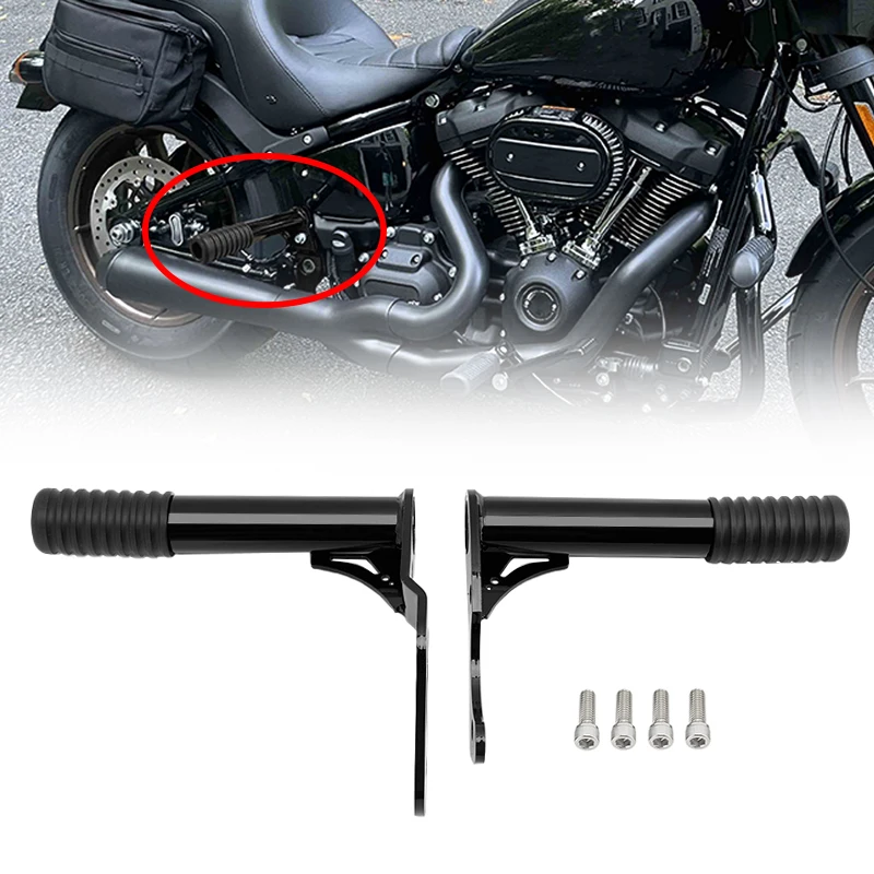 

1 Pair Motorcycle Iron Rear Highway Engine Guard Crash Bar Protection For Harley Softail Street Bob Low Rider FXBB 2018-up