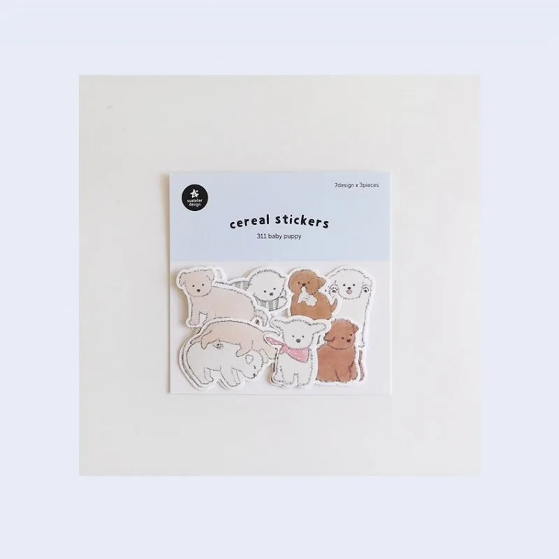 Suatelier Baby Puppy Sticker No.311 Scrapbooking Stationery Korean Themed Paper Crafts Deco for Crafting And Memory Keeping
