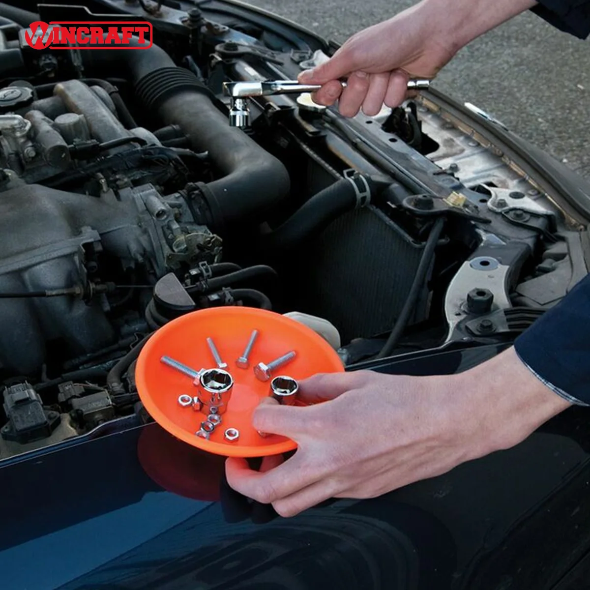 3pcs Magnetic Parts Bowl Set 150mm Diameter for Screws Nuts Bolts High Visibility Magnetic Parts Tray