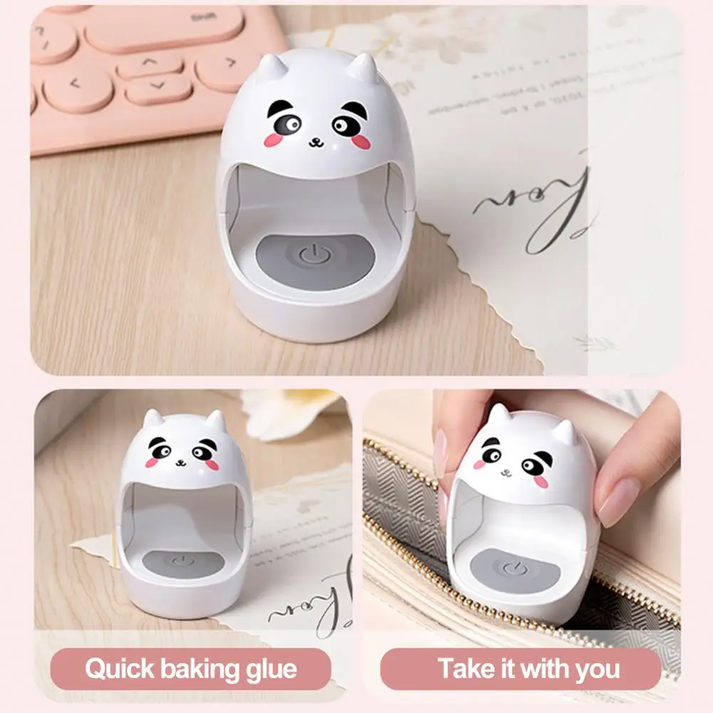 Portable Mini Nail Lamp Cure Polish Glue with UV Machine Small Wearable Manicure Light Home Beauty Accessories