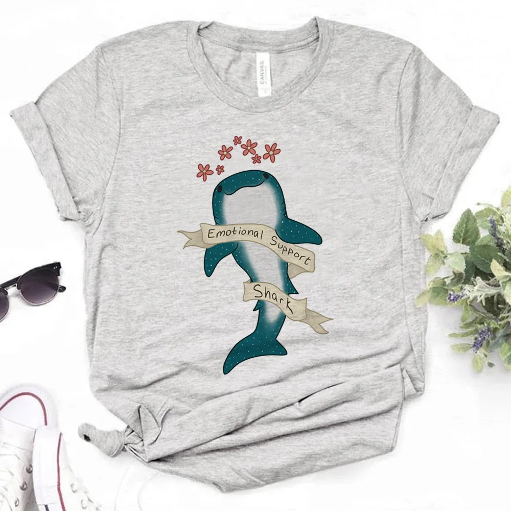 Whales t shirt women summer top female graphic clothes