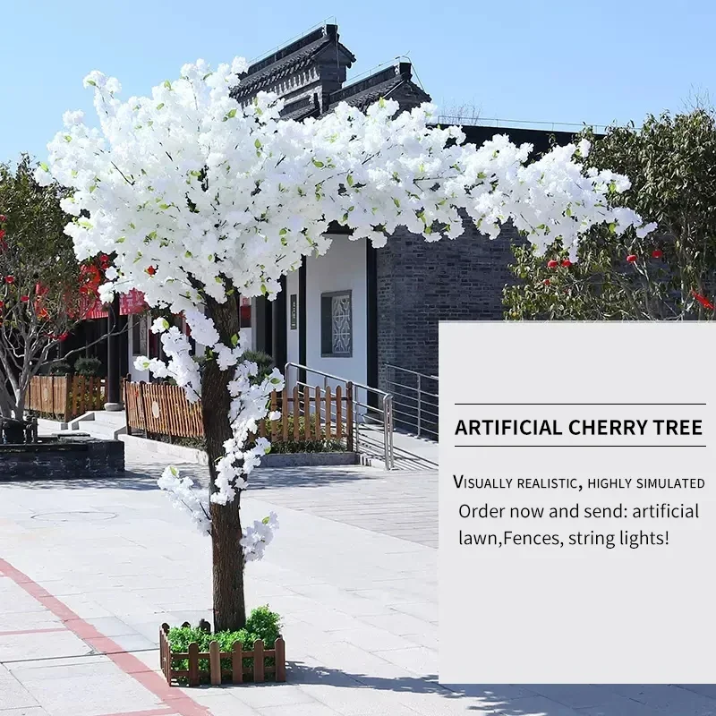 Artificial Cherry Tree for Home Decoration, Maple Tree, Wedding Decoration, Christmas Holiday Party, Hotel Mall