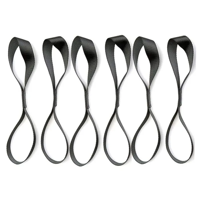 

6pcs 15.9inch/40.5cm Soft Loop Tie Down Straps For Securing Cargo ATV UTV Motorcycles Scooters Dirt Bikes Lawn Garden Equipment