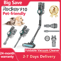 Redkey F10 Wireless Vacuum Cleaner Handheld Foldable Vacuum Cleaner 400W 23kPa 0.6L Dust Cup 60 Min Pet-friendly 2-Year Warranty