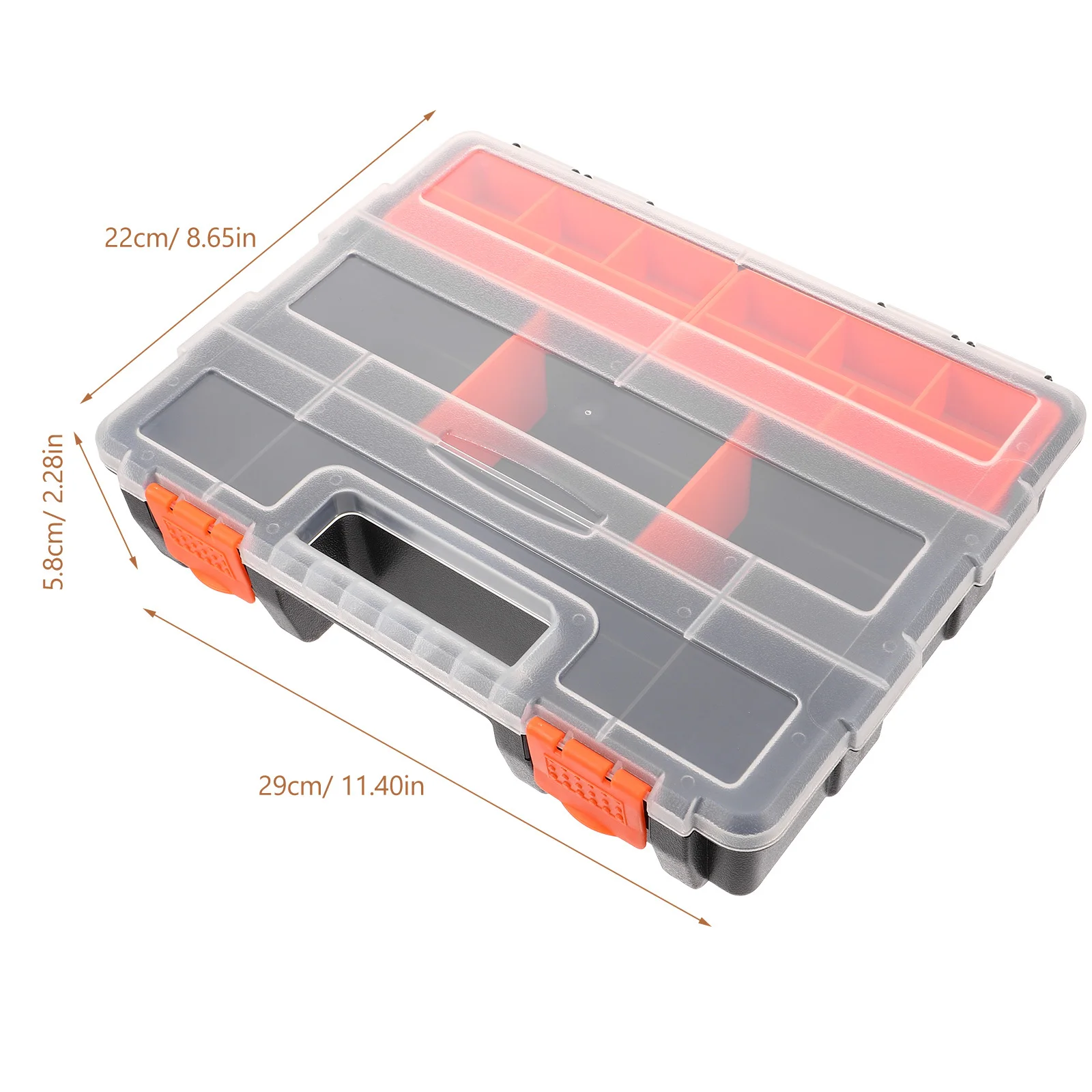 صندوق منظم أجزاء صغيرة من البلاستيك المتين حاوية تخزين أدوات متعددة الشبكات لإصلاح السيارات ولحام النجارة