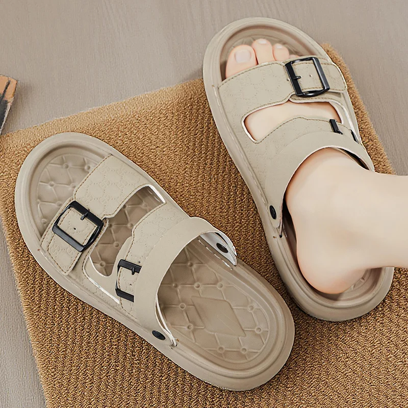 

Daily Outing Slippers For Men Minimalist Elegant Fashion Soft Anti Slip Base Light Footwear For Street Travel Outdoor Walk