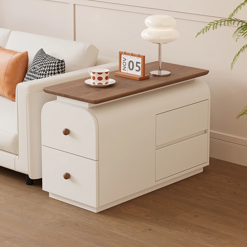 Customizable Solid wood sofa side cabinet removable