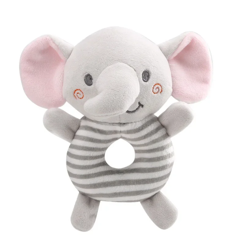 Neue Baby Rassel Spielzeug Cartoon Tiere Plüsch Säugling Hand Ring Bett Spielzeug für Neugeborene 0-24 Monate Kleinkind frühen Lernspiel zeug