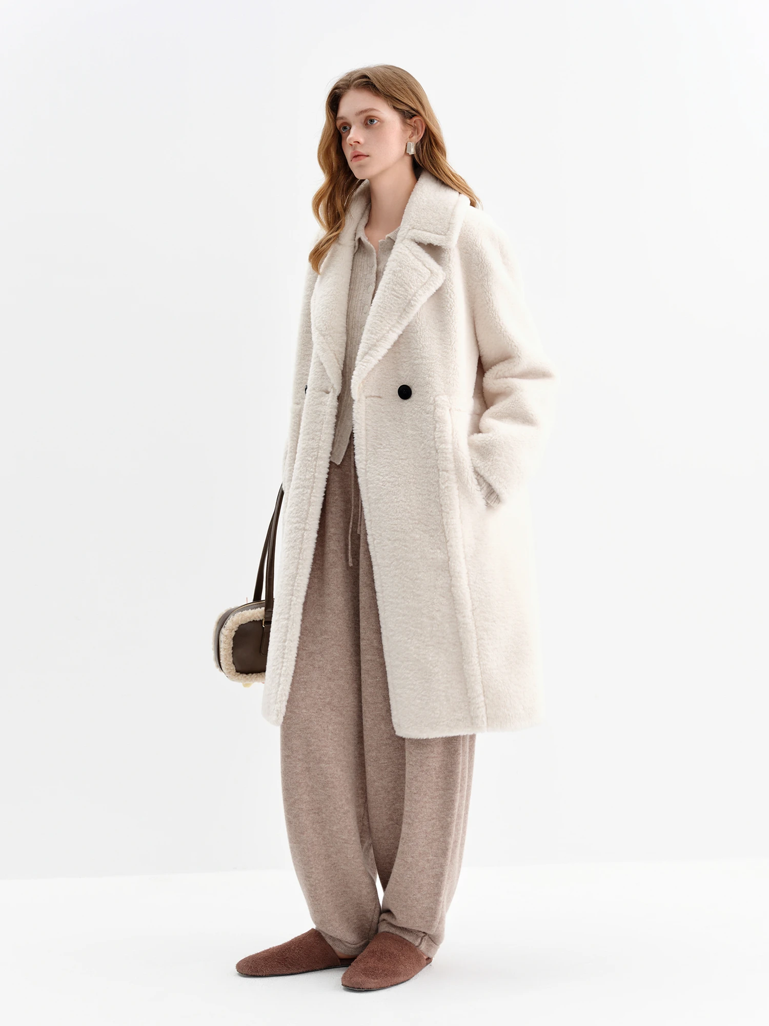 FSLE الترفيه فضفاضة عالية الخصر الرباط متماسكة فانوس السراويل للنساء نمط الشتاء الجديد 2025 Ins الكورية نمط