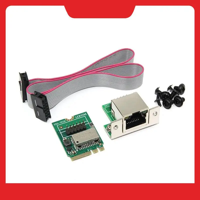

Сетевые карты M.2 (A+E) Сетевая карта 1000 Мбит/с Gigabit Ethernet 10/100/1000M RJ45 Сетевой адаптер LAN для компьютера ПК Прочный