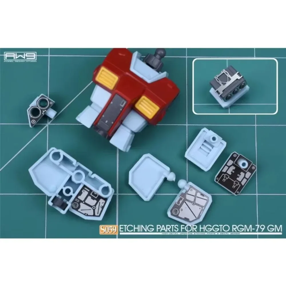 

MADWORKS S59 Enhancement Details Upgrade Etching Metal Parts & Decal: 1/144 HG RGM-79 GM Shoulder Cannon/Missile Bay
