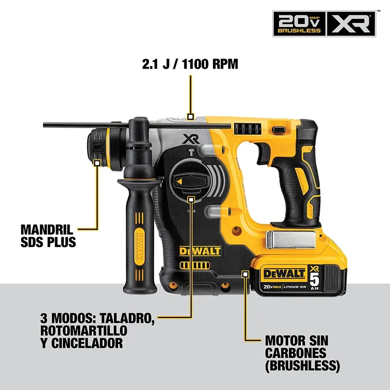 DEWALT DCH273 20V MAX SDS PLUS Rotary Brushless Cordless Hammer Drill Impact Hammers Power Tool