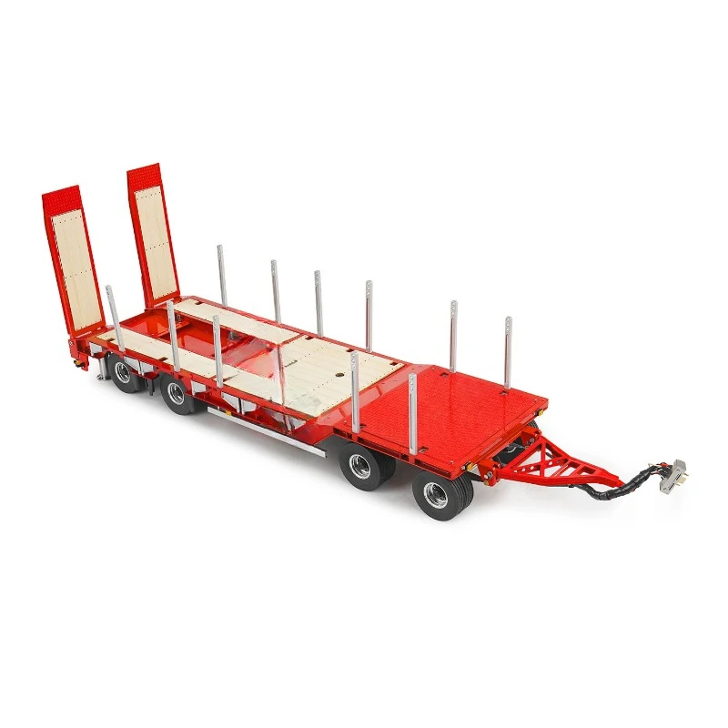 

1/14 Hydraulic Engineering Extension Tractor LS-A0049 Small Wheel Full Trailer Tamiya Mud Head Heavy Trailer Dump Truck