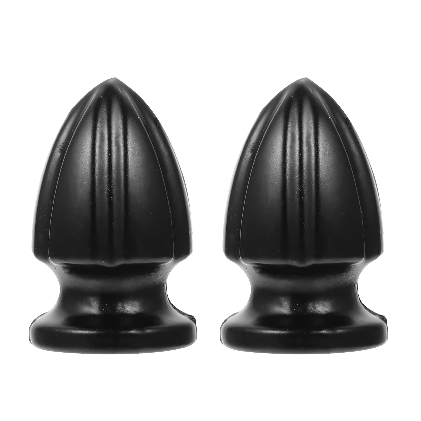 

2 Pcs Black Floor Lamp Shade Knob Home Light Decor Lampshade Finial