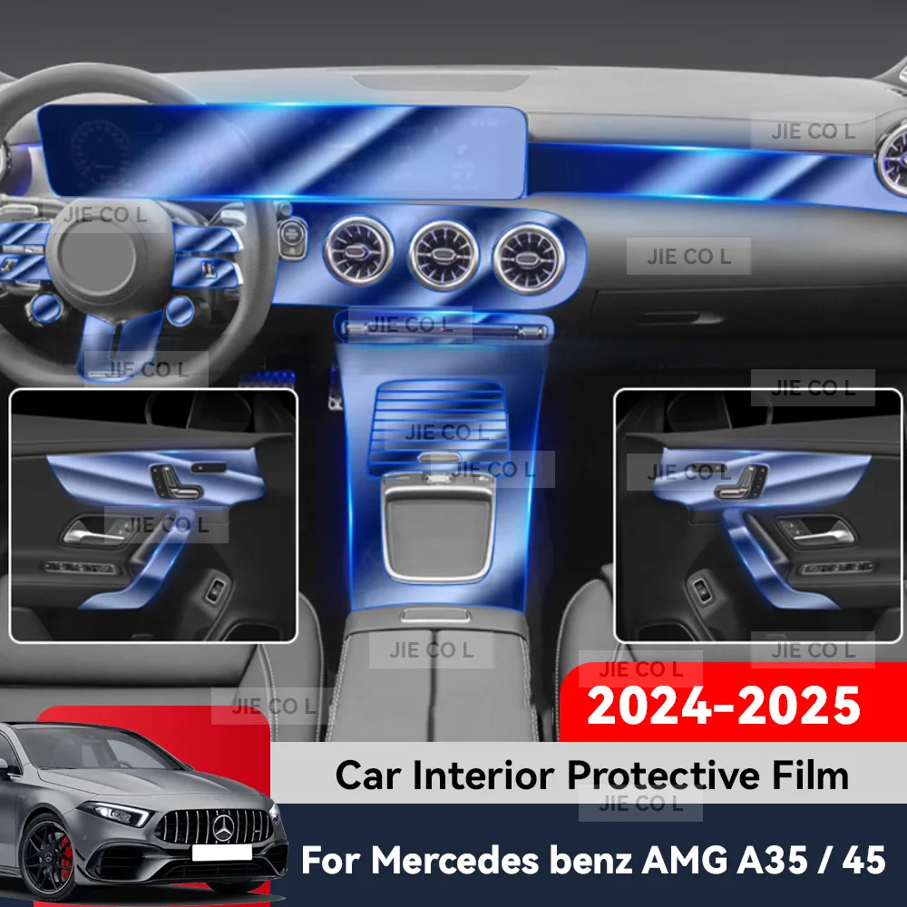 

Auto Central Control Screen TPU Navigation Anti Scratch interior Protection Film GPS For Mercedes benz AMG A35 A45 2024 2025
