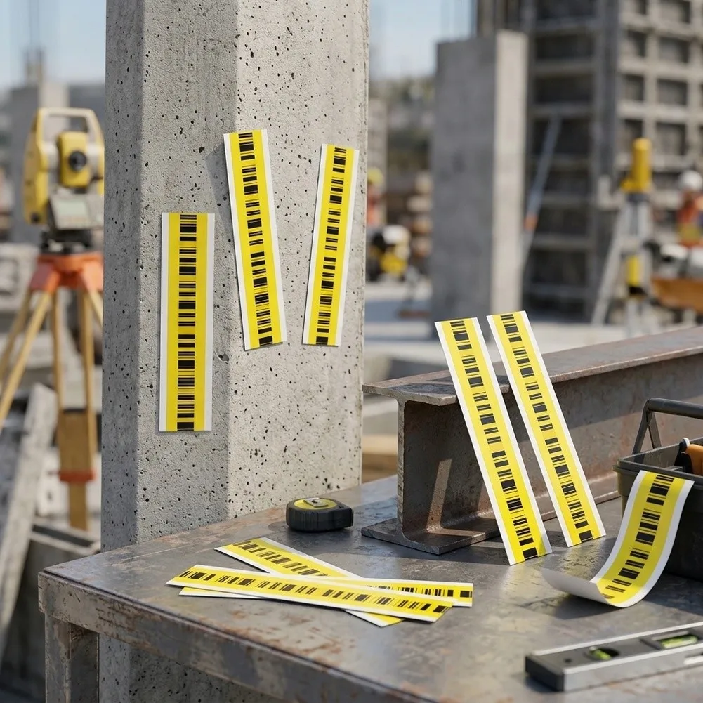 10pcs ABS Barcode Stickers for DINI03 DNA03 For LS10 LS15 Survey Levels 50cm Size Waterproof Construction Labels