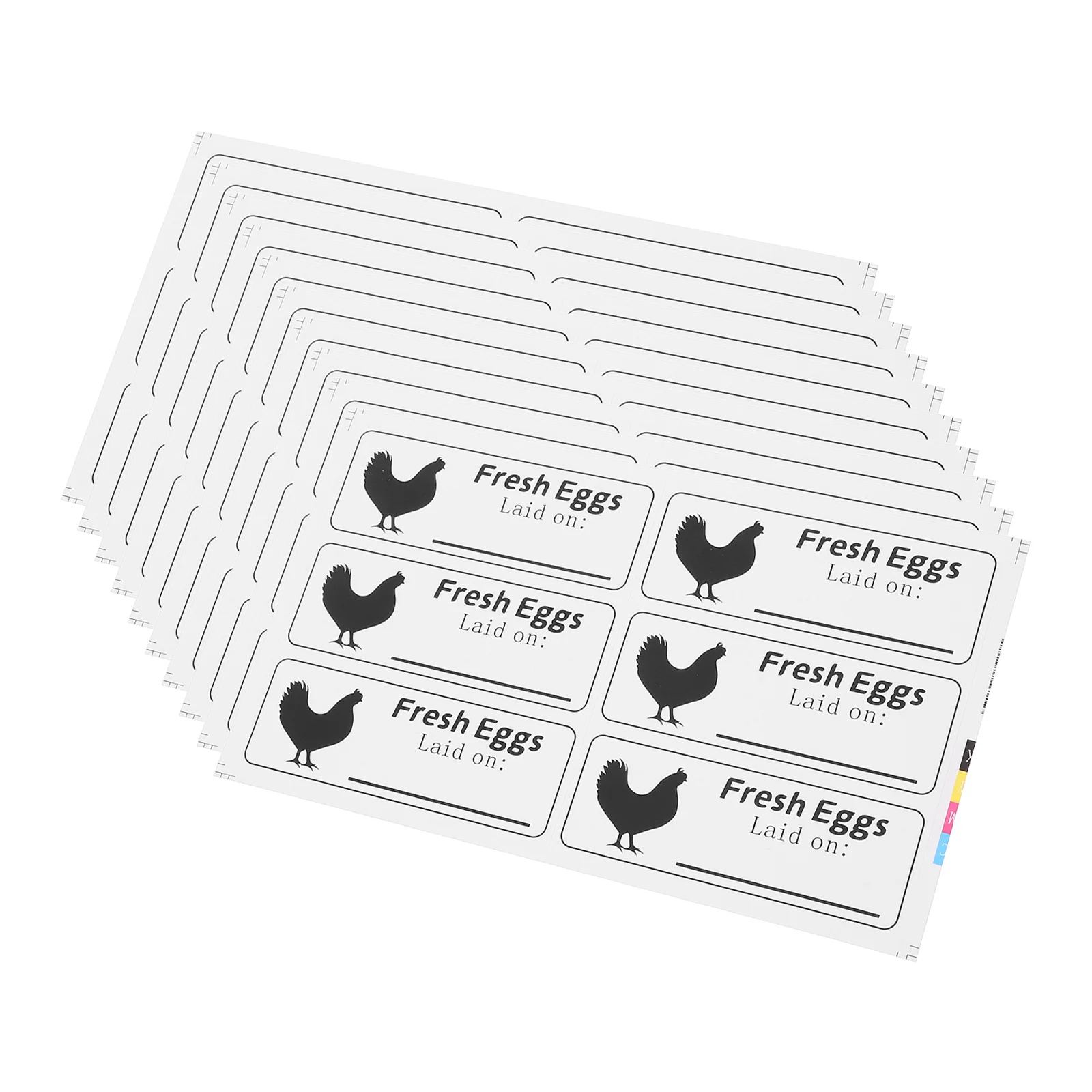 Fresh Egg Stickers Farm Fresh Eggs Produce Dates Reliable Material Strong Adhesion Labels Egg Produce Dates Label