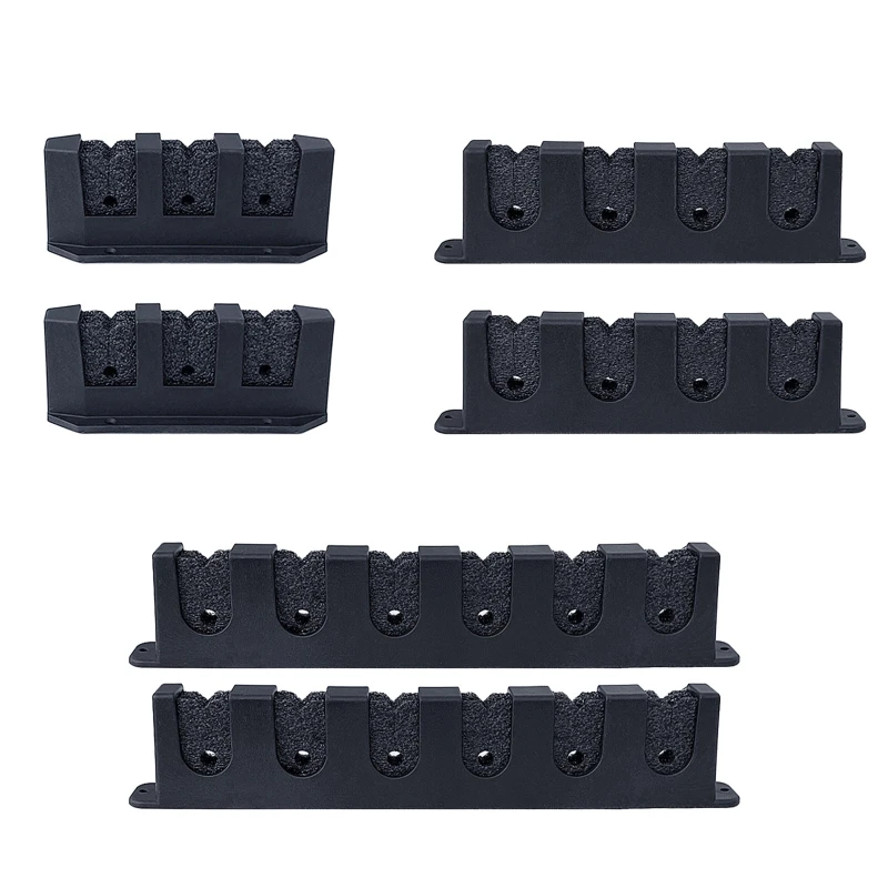 Horizontal 3/4/6 Rod Storage Rack Fishing Pole Holder Wall Mount Stand Foam Inserts With Screw For Garage Carp Accessory