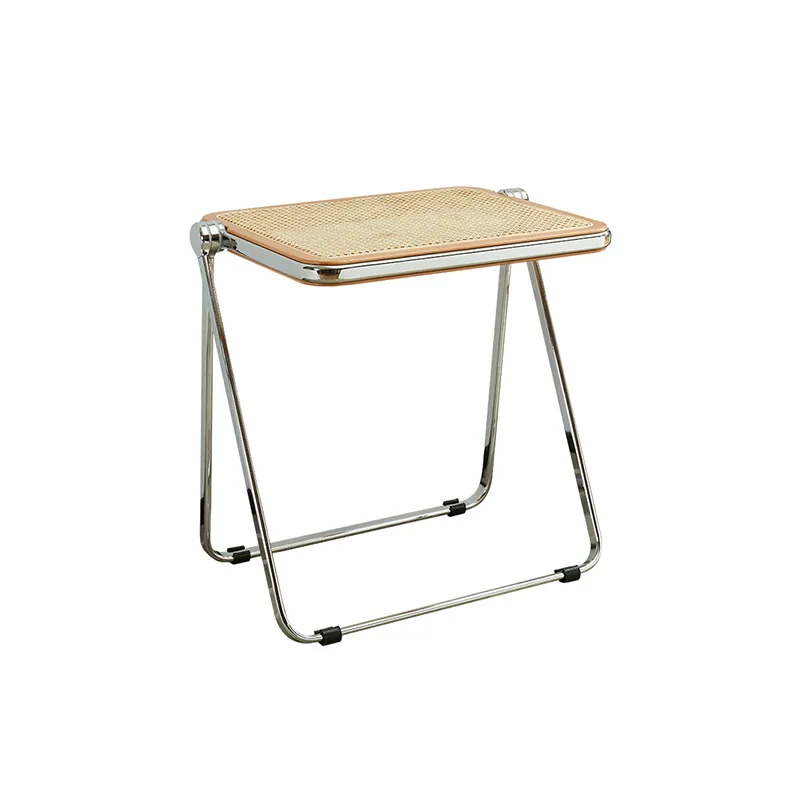 

Medieval braided rattan folding portable storage office study desk computer table