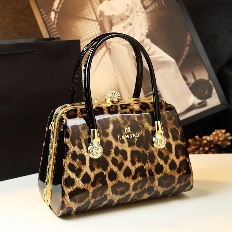 

2023 Shiny Patent Women Faux Leather Handbags Crossbody Bag Top Handle Purse Satchel Bag Shoulder Bag Luxury Handbags