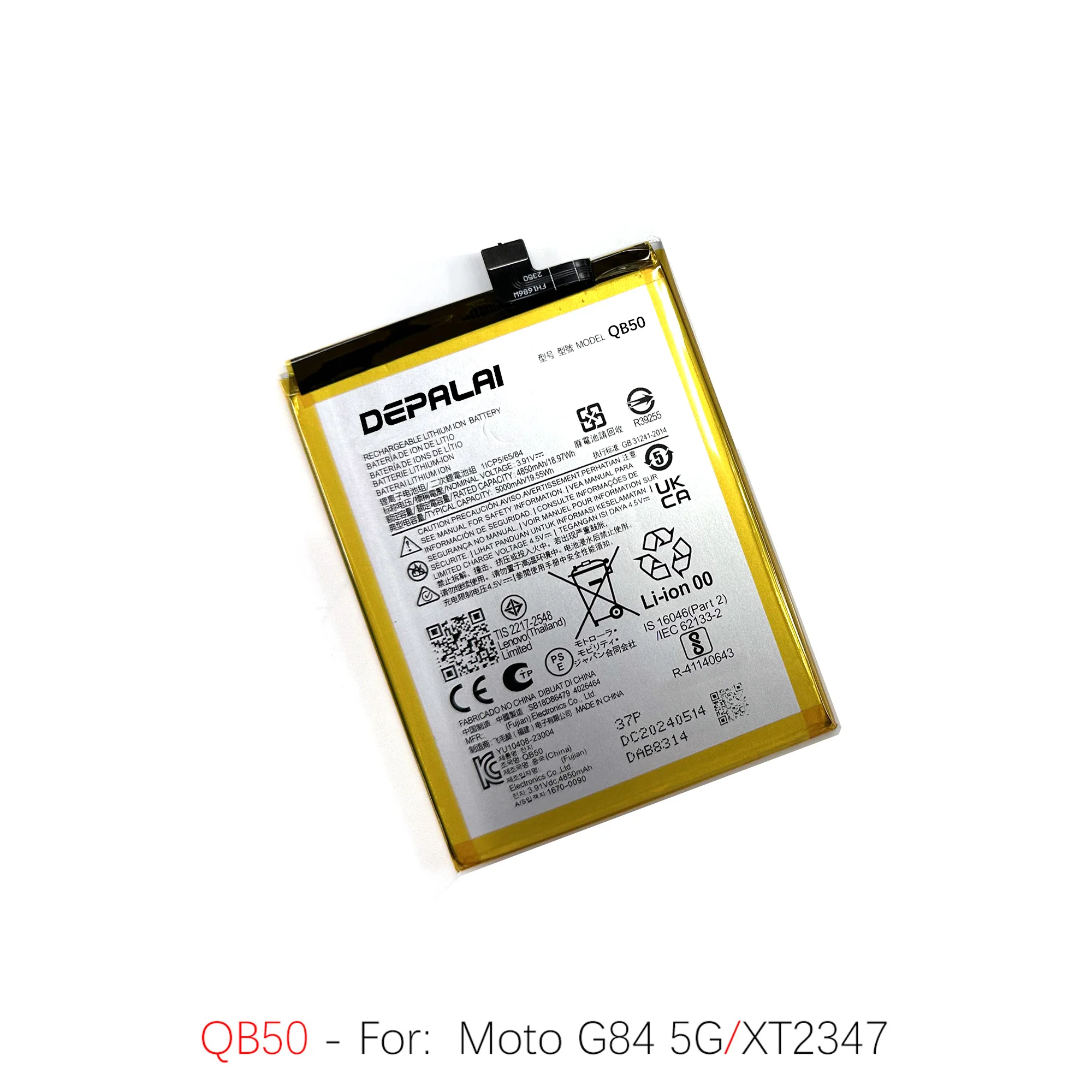 NG50 PV50 QB50 Battery For Motorola Moto G71 5G G73 G84 Batteries XT2169 XT2237 XT2347 Rechargeable Battery