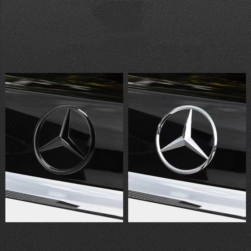 3d ABS Nero Baule Posteriore Star Logo Per Mercedes Benz W203 W204 W205 W212 W213 W176 W177 W222 W223 W117 W246 X156 X253 Accessori