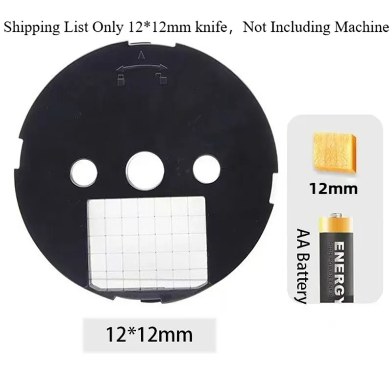 푸드 프로세서용 6x6mm 9x9mm 12x12mm 다이싱 나이프 부품