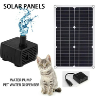 USB water pump kit for fish tank pet drinking water 5V dual USB kit DC safe outdoor solar panel 100W panel rockery