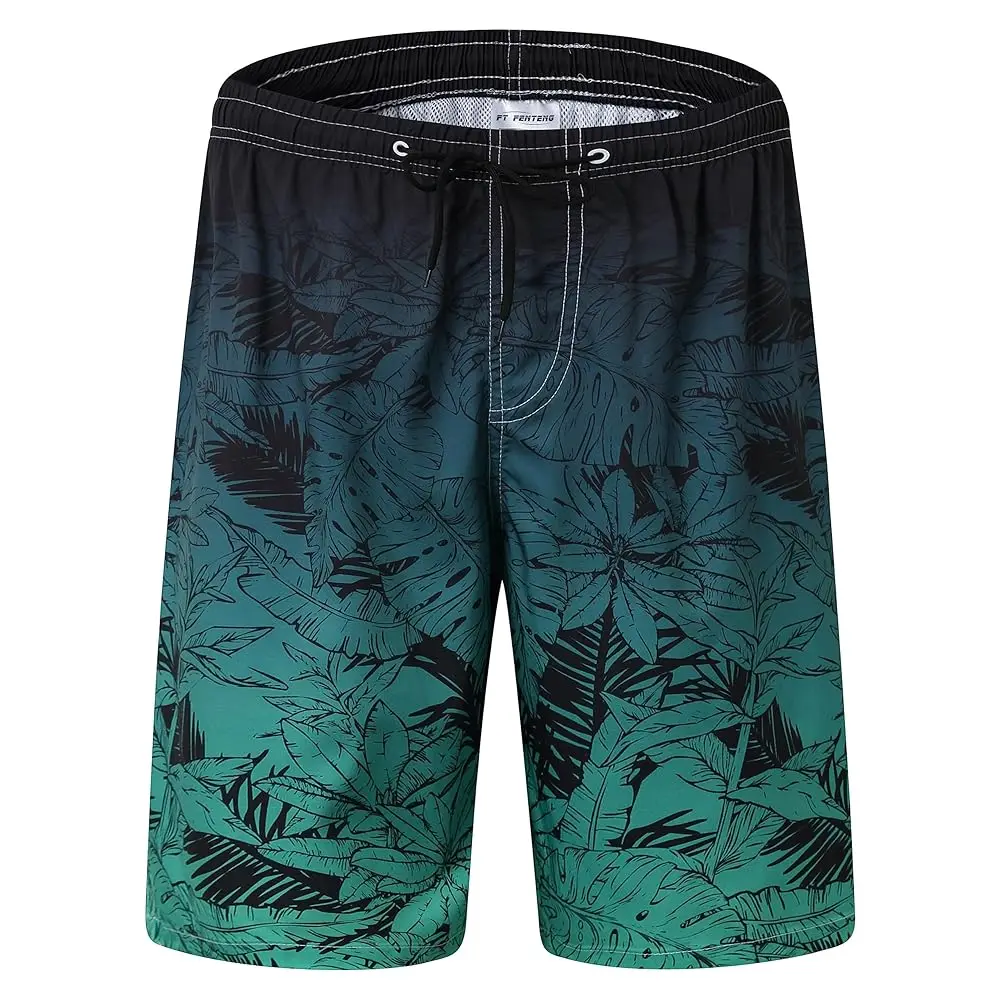 

Mens Swim Trunks Quick Dry Board Shorts with Mesh Lining, Breathable Surf Beach Shorts Swimwear Bathing Suits
