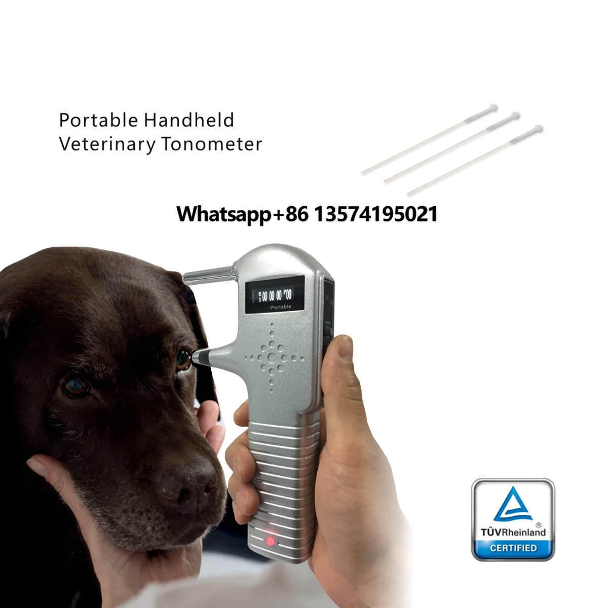 

Animal Rebound Tonometer for Measurement of Animal Intraocular Pressure Handheld Tonometer Veterinary Instrument
