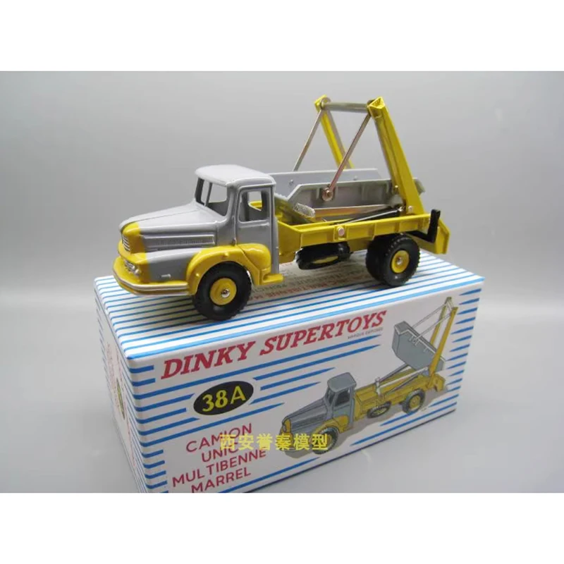 DINKY TOYS Diecast 1:43 Scale CANION Dump Truck Garbage Car Alloy Model Simulation Adult Collection Decoration Gift Toys Display