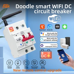 Tuya Smart WiFi DC Circuit Breaker 10v -100v telecomando Wireless con Alexa google assistant 33 piedi Alice per Smart Home