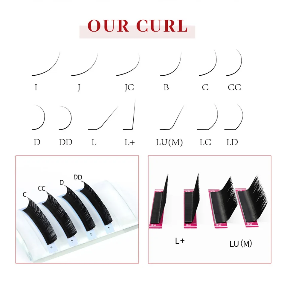 ODM/OEM Random All Size Eyelashes DIY logo eyelash extensions personal eyelashes Free Design logo eyelash Customize Private logo