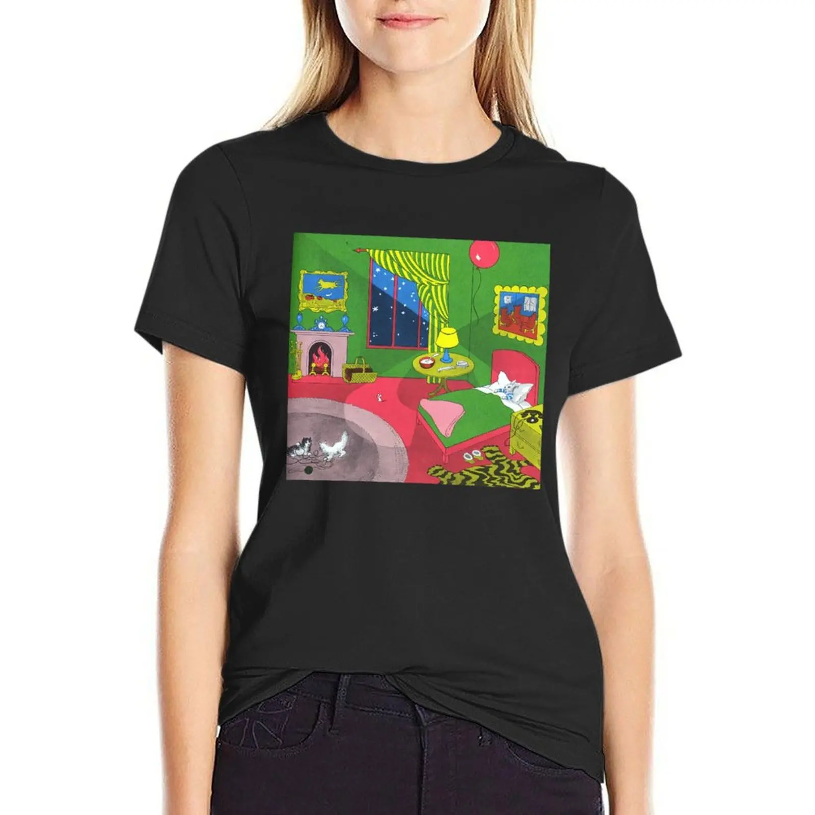 

goodnight moon T-Shirt female anime animal prinfor T-shirt Women