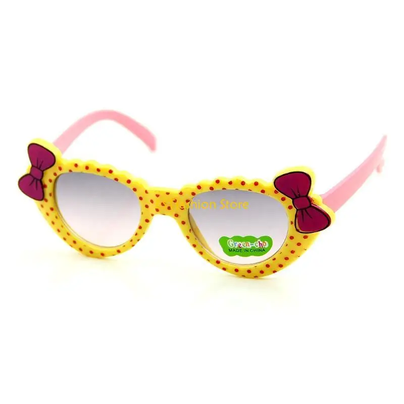 

Y5GC Lovely Bébé Garçons Filles Lunettes Soleil Pour Enfants Verre Noeud UV 400